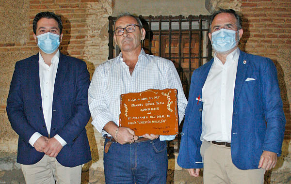 El alcalde de Aldea del Rey, José Luis Villanueva, el diputado David Triguero y Manuel Luque Tapia_opt