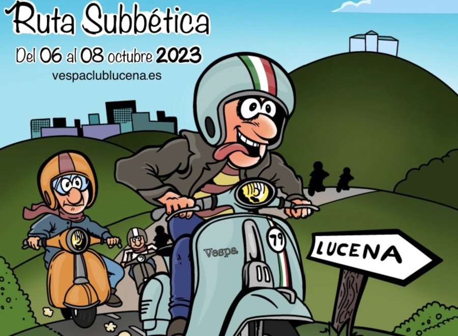 Cartel 12ª Ruta Subbética en Vespa (1)