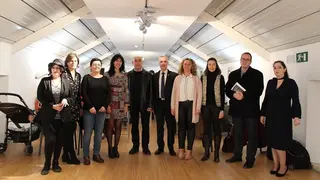 Autoridades, premiadas y miembros del jurado de Mujerarte 2018