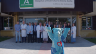 El Hospital Reina Sof&iacute;a ha recibido la estatuilla de Berlin Heart (1)