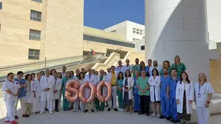 delegada, gerente y equipo profesionales implicado en el trasplante cardiaco horizontal (1)