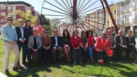 inauguraci&oacute;n  Jardines de la Cruz Roja