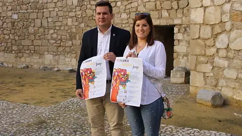 Fran Adame e Irene Santaella, en la presentaci&oacute;n de la Semana Cultura de Jauja_opt