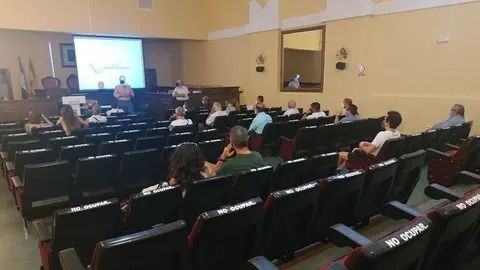 imagen de la reuni&oacute;n en el Sal&oacute;n de Plenos del Ayuntamiento_opt