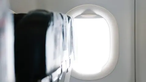 window of airplane